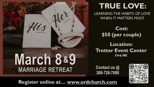 Marriage Retreat in Ord